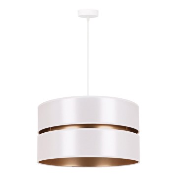 Duolla - Κρεμαστό φωτιστικό οροφής DUO 1xE27/15W/230V διάμετρος 40 cm λευκό/χρυσό