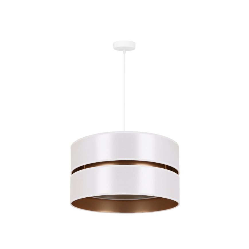 Duolla - Κρεμαστό φωτιστικό οροφής DUO 1xE27/15W/230V διάμετρος 40 cm λευκό/χρυσό
