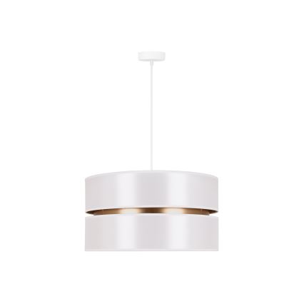 Duolla - Κρεμαστό φωτιστικό οροφής DUO 1xE27/15W/230V διάμετρος 40 cm λευκό/χρυσό