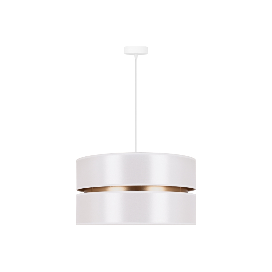 Duolla - Κρεμαστό φωτιστικό οροφής DUO 1xE27/15W/230V διάμετρος 40 cm λευκό/χρυσό