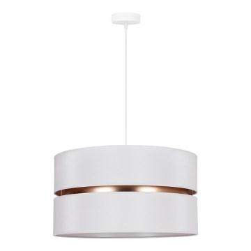 Duolla - Κρεμαστό φωτιστικό οροφής DUO 1xE27/15W/230V διάμετρος 40 cm λευκό/χρυσό