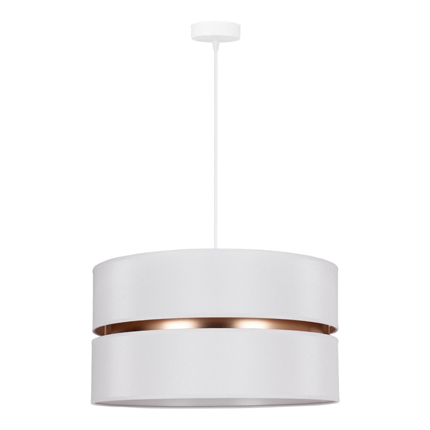 Duolla - Κρεμαστό φωτιστικό οροφής DUO 1xE27/15W/230V διάμετρος 40 cm λευκό/χρυσό