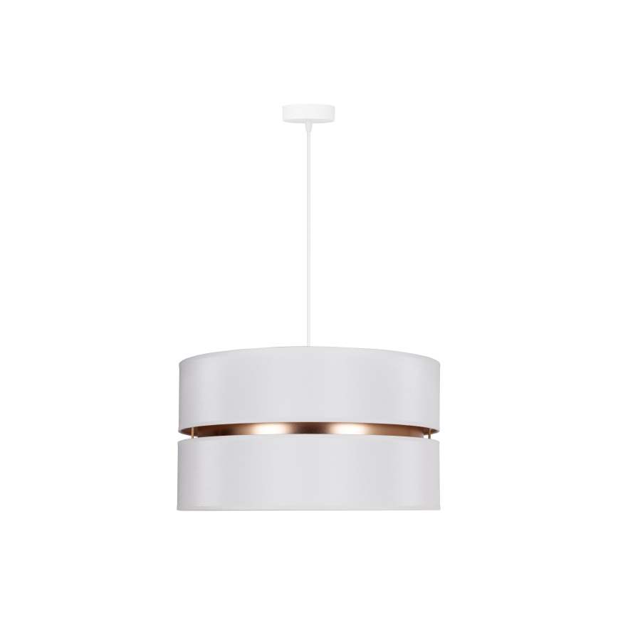 Duolla - Κρεμαστό φωτιστικό οροφής DUO 1xE27/15W/230V διάμετρος 40 cm λευκό/χρυσό