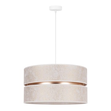 Duolla - Κρεμαστό φωτιστικό οροφής DUO 1xE27/15W/230V διάμετρος 40 cm λευκό/χρυσό