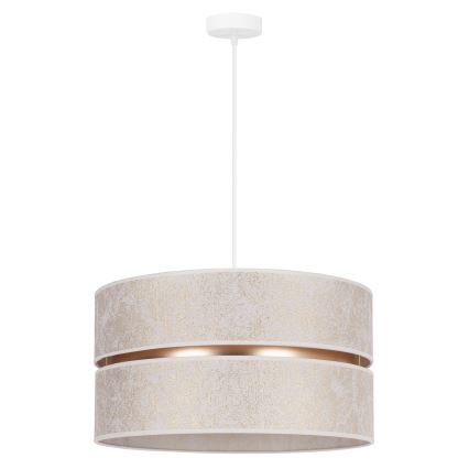 Duolla - Κρεμαστό φωτιστικό οροφής DUO 1xE27/15W/230V διάμετρος 40 cm λευκό/χρυσό