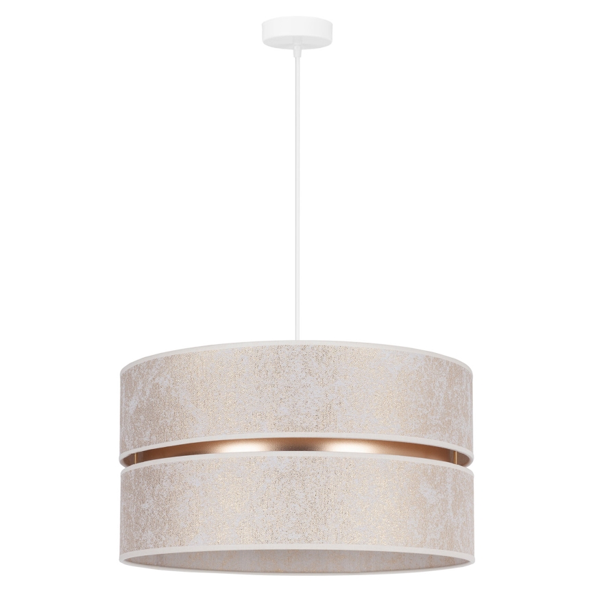 Duolla - Κρεμαστό φωτιστικό οροφής DUO 1xE27/15W/230V διάμετρος 40 cm λευκό/χρυσό