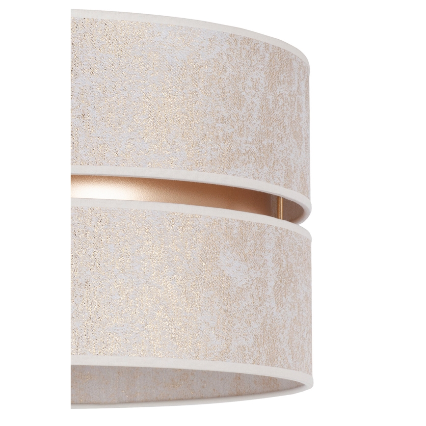 Duolla - Κρεμαστό φωτιστικό οροφής DUO 1xE27/15W/230V διάμετρος 40 cm λευκό/χρυσό