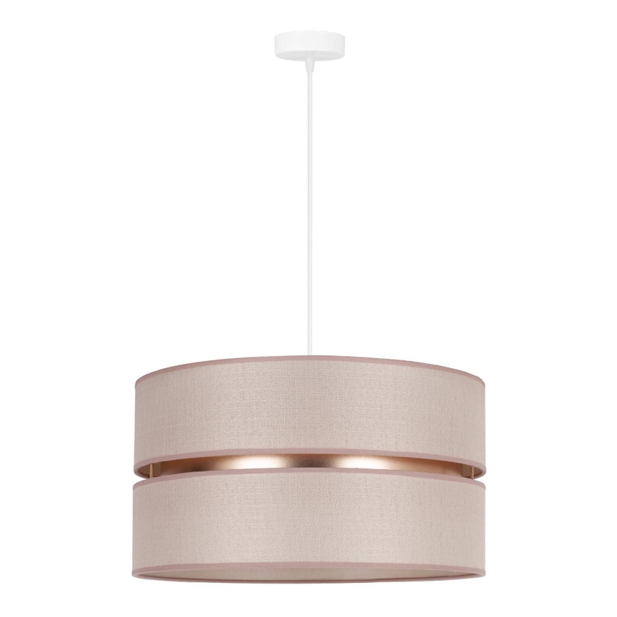 Duolla - Κρεμαστό φωτιστικό οροφής DUO 1xE27/15W/230V διάμετρος 40 cm μπεζ/χρυσό