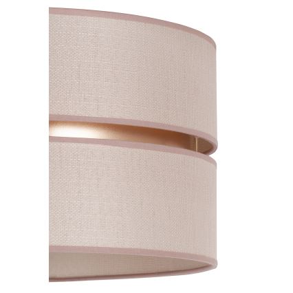 Duolla - Κρεμαστό φωτιστικό οροφής DUO 1xE27/15W/230V διάμετρος 40 cm μπεζ/χρυσό