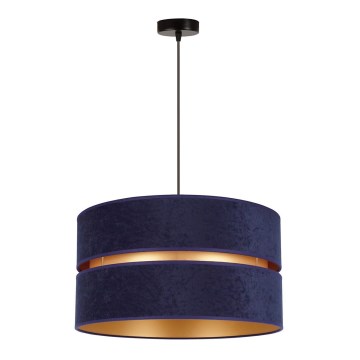 Duolla - Κρεμαστό φωτιστικό οροφής DUO 1xE27/15W/230V διάμετρος 40 cm μπλε/χρυσό