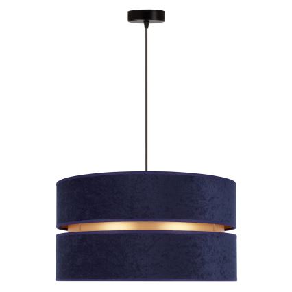 Duolla - Κρεμαστό φωτιστικό οροφής DUO 1xE27/15W/230V διάμετρος 40 cm μπλε/χρυσό