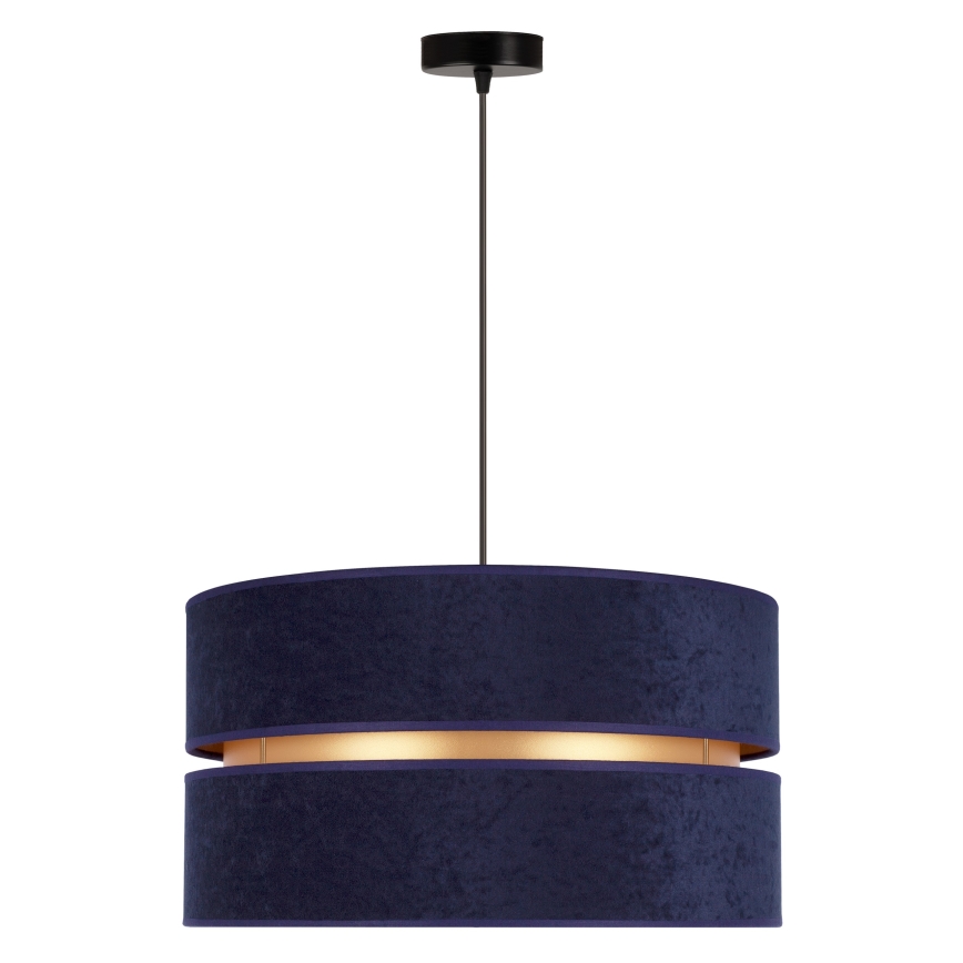 Duolla - Κρεμαστό φωτιστικό οροφής DUO 1xE27/15W/230V διάμετρος 40 cm μπλε/χρυσό