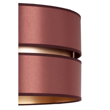 Duolla - Κρεμαστό φωτιστικό οροφής DUO 1xE27/15W/230V διάμετρος 40 cm μπορντώ/χρυσό