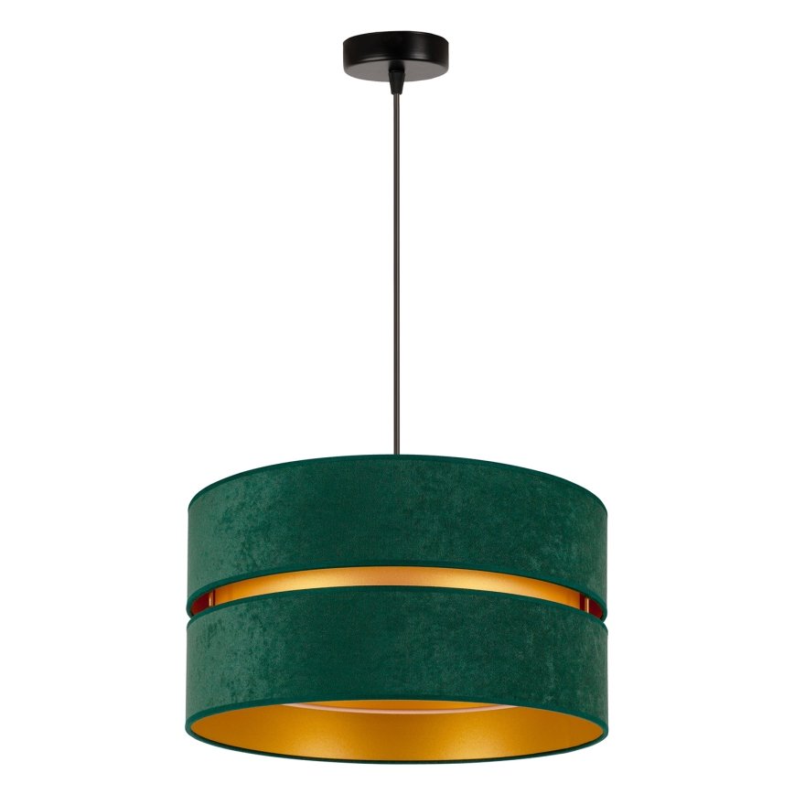 Duolla - Κρεμαστό φωτιστικό οροφής DUO 1xE27/15W/230V διάμετρος 40 cm πράσινο/χρυσό