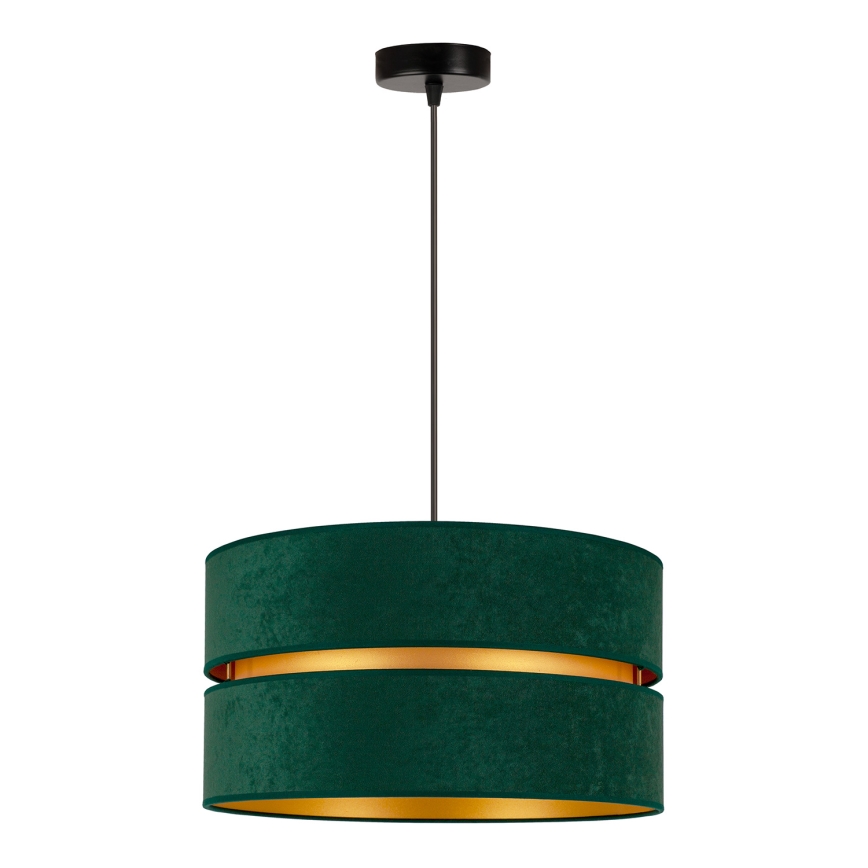 Duolla - Κρεμαστό φωτιστικό οροφής DUO 1xE27/15W/230V διάμετρος 40 cm πράσινο/χρυσό