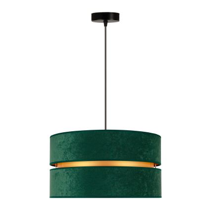 Duolla - Κρεμαστό φωτιστικό οροφής DUO 1xE27/15W/230V διάμετρος 40 cm πράσινο/χρυσό