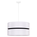 Duolla - Κρεμαστό φωτιστικό οροφής  DUO 1xE27/15W/230V λευκό/μαύρο