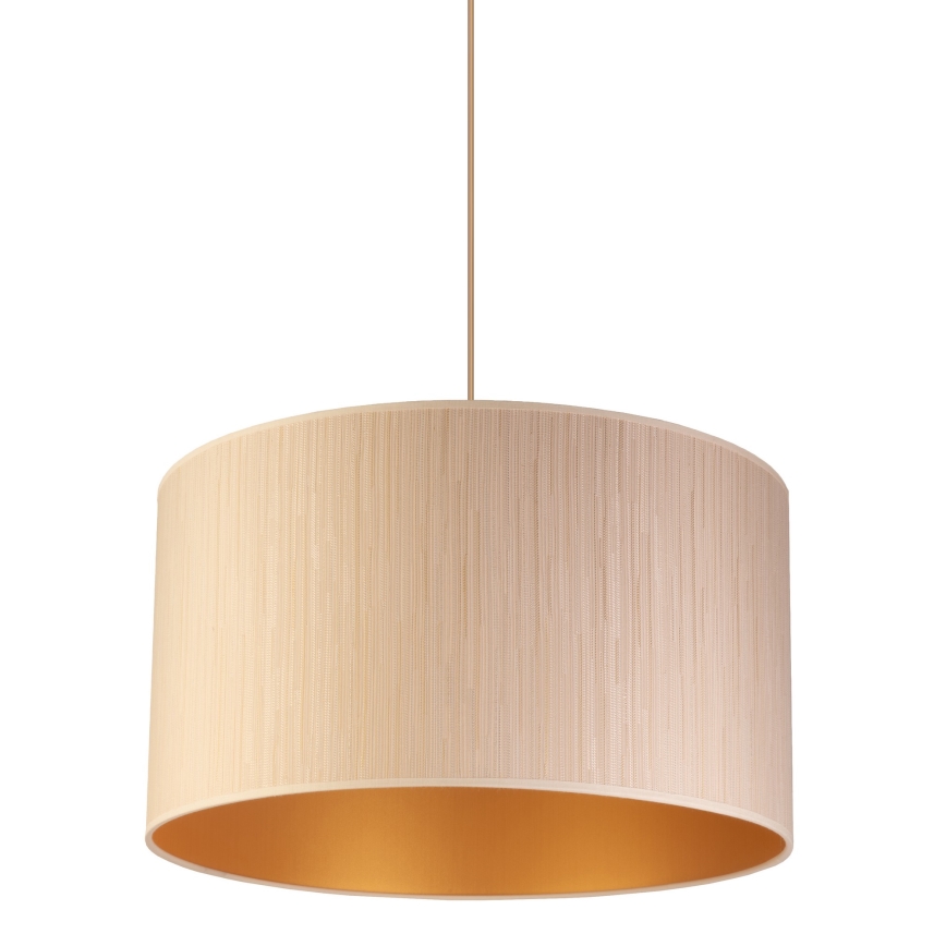 Duolla - Κρεμαστό φωτιστικό οροφής ESSEX 1xE27/40W/230V διάμετρος 45 cm μπεζ/χρυσό