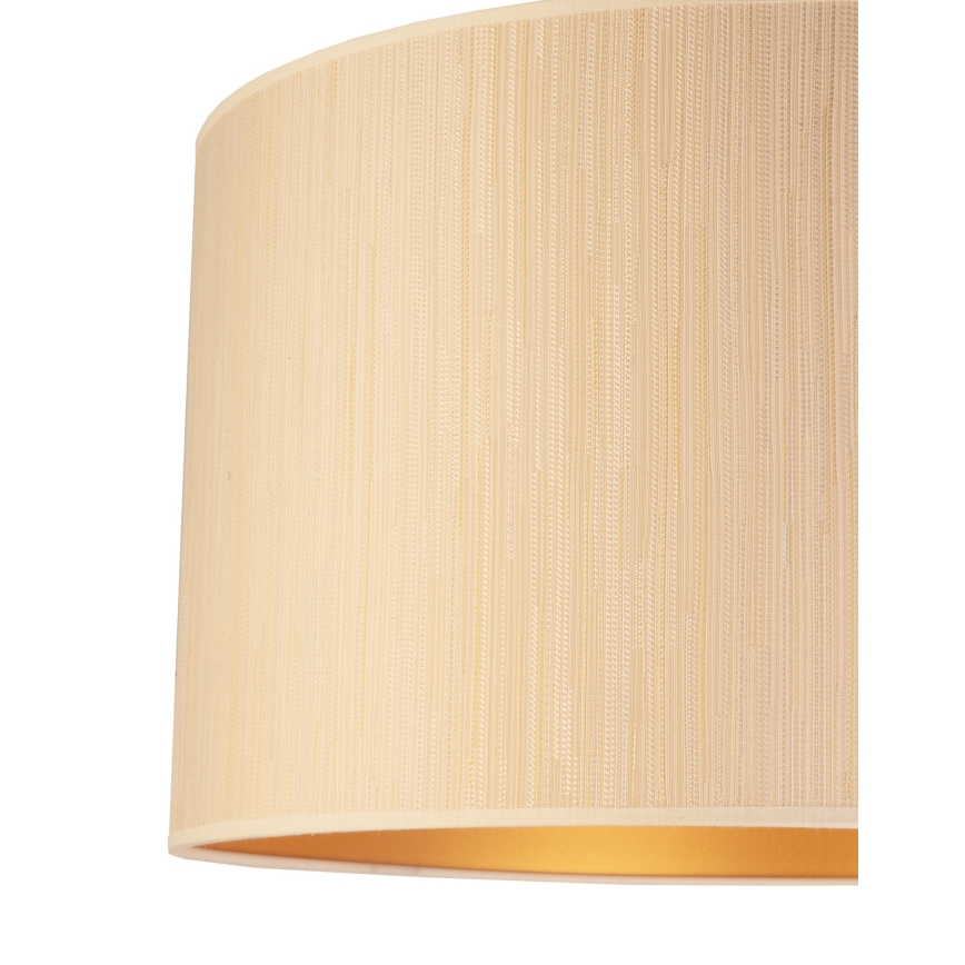 Duolla - Κρεμαστό φωτιστικό οροφής ESSEX 1xE27/40W/230V διάμετρος 45 cm μπεζ/χρυσό