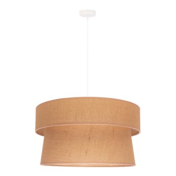 Duolla - Κρεμαστό φωτιστικό οροφής ETNIC 1xE27/40W/230V διάμετρος 45 cm μπεζ