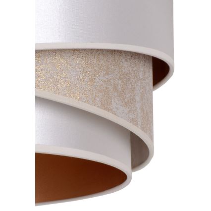 Duolla - Κρεμαστό φωτιστικό οροφής KOBO 1xE27/15W/230V διάμετρος 45 cm ασημί/χρυσό