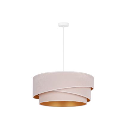 Duolla - Κρεμαστό φωτιστικό οροφής KOBO 1xE27/15W/230V διάμετρος 45 cm κρεμ/χρυσό