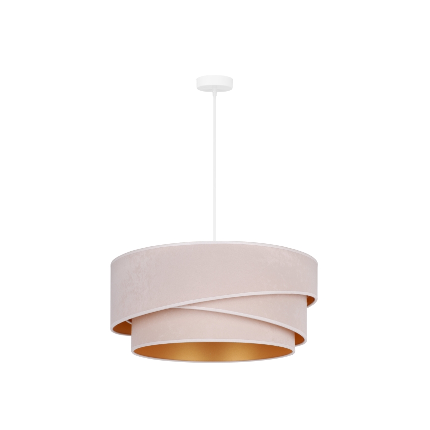 Duolla - Κρεμαστό φωτιστικό οροφής KOBO 1xE27/15W/230V διάμετρος 45 cm κρεμ/χρυσό