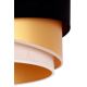Duolla - Κρεμαστό φωτιστικό οροφής KOBO 1xE27/15W/230V μαύρο/χρυσαφί/κρεμ