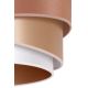 Duolla - Κρεμαστό φωτιστικό οροφής KOBO 1xE27/15W/230V χαλκός/ροζ χρυσό/λευκό