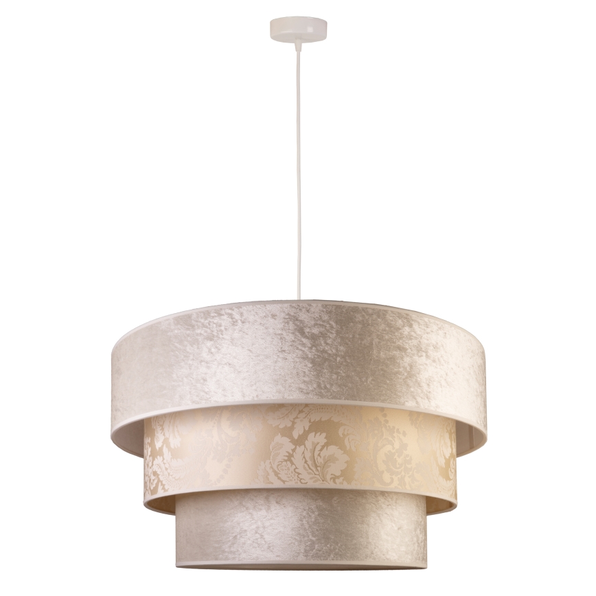 Duolla - Κρεμαστό φωτιστικό οροφής LUNETA 1xE27/40W/230V διάμετρος 45 cm κρεμ
