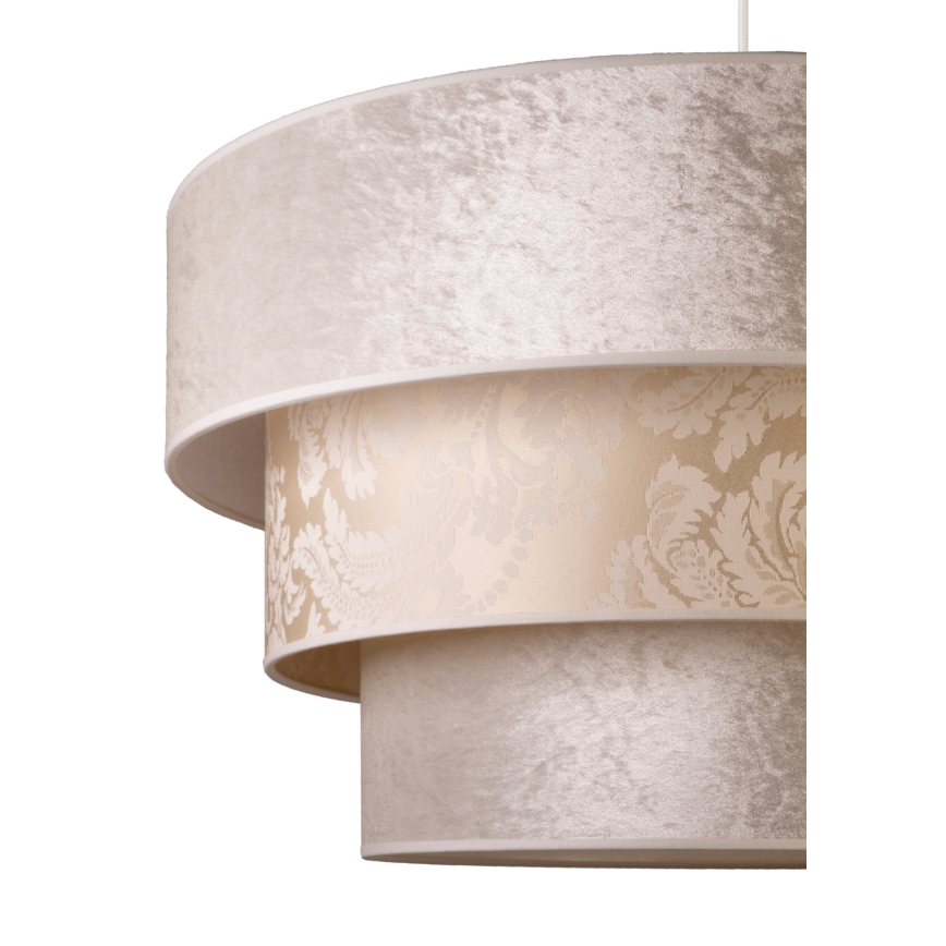 Duolla - Κρεμαστό φωτιστικό οροφής LUNETA 1xE27/40W/230V διάμετρος 45 cm κρεμ