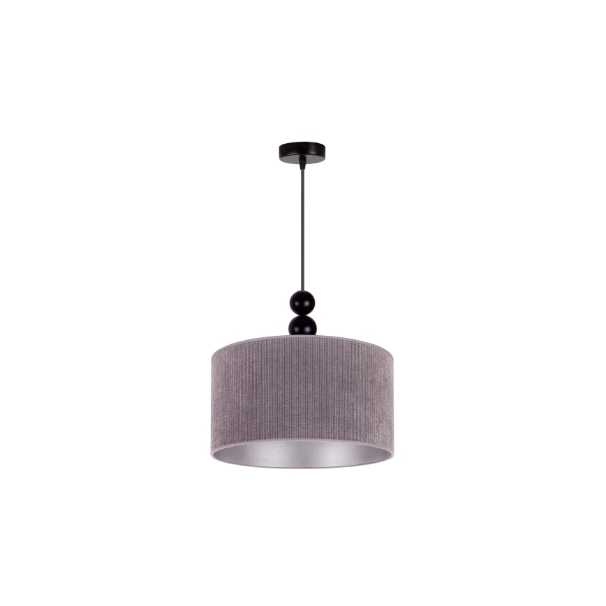 Duolla - Κρεμαστό φωτιστικό οροφής LYON 1xE27/15W/230V διάμετρος 40 cm γκρι