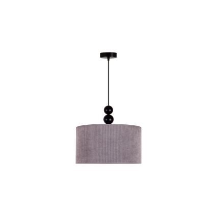 Duolla - Κρεμαστό φωτιστικό οροφής LYON 1xE27/15W/230V διάμετρος 40 cm γκρι