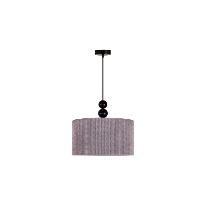Duolla - Κρεμαστό φωτιστικό οροφής LYON 1xE27/15W/230V διάμετρος 40 cm γκρι