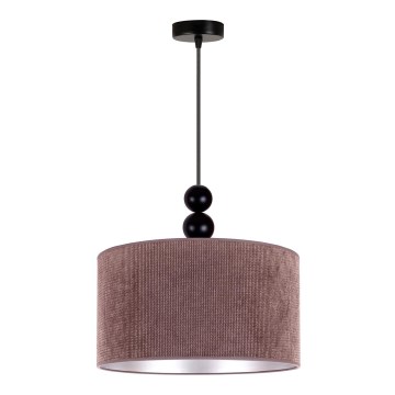Duolla - Κρεμαστό φωτιστικό οροφής LYON 1xE27/15W/230V διάμετρος 40 cm καφέ
