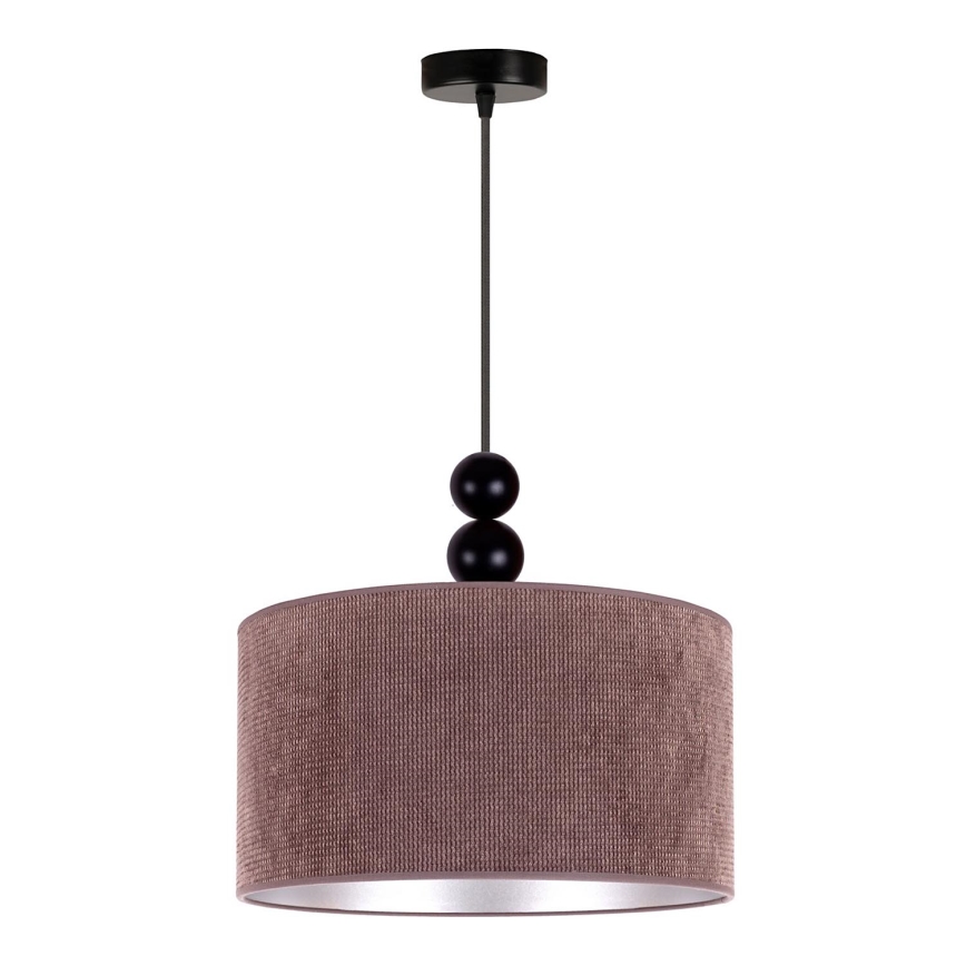 Duolla - Κρεμαστό φωτιστικό οροφής LYON 1xE27/15W/230V διάμετρος 40 cm καφέ