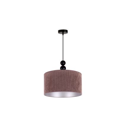 Duolla - Κρεμαστό φωτιστικό οροφής LYON 1xE27/15W/230V διάμετρος 40 cm καφέ