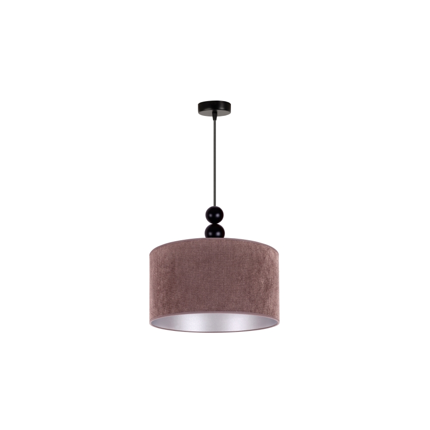 Duolla - Κρεμαστό φωτιστικό οροφής LYON 1xE27/15W/230V διάμετρος 40 cm καφέ
