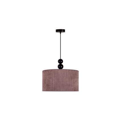 Duolla - Κρεμαστό φωτιστικό οροφής LYON 1xE27/15W/230V διάμετρος 40 cm καφέ