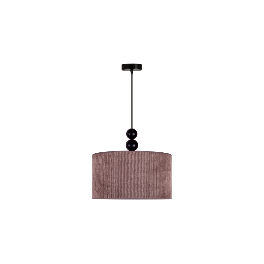 Duolla - Κρεμαστό φωτιστικό οροφής LYON 1xE27/15W/230V διάμετρος 40 cm καφέ
