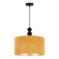 Duolla - Κρεμαστό φωτιστικό οροφής LYON 1xE27/15W/230V διάμετρος 40 cm κίτρινο