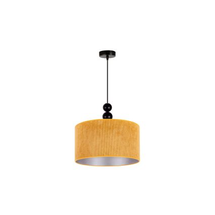Duolla - Κρεμαστό φωτιστικό οροφής LYON 1xE27/15W/230V διάμετρος 40 cm κίτρινο