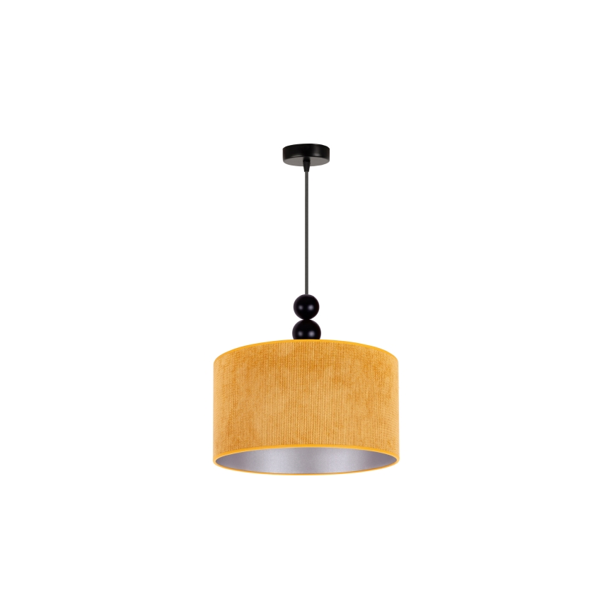 Duolla - Κρεμαστό φωτιστικό οροφής LYON 1xE27/15W/230V διάμετρος 40 cm κίτρινο