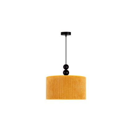 Duolla - Κρεμαστό φωτιστικό οροφής LYON 1xE27/15W/230V διάμετρος 40 cm κίτρινο