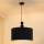 Duolla - Κρεμαστό φωτιστικό οροφής LYON 1xE27/15W/230V διάμετρος 40 cm μαύρο