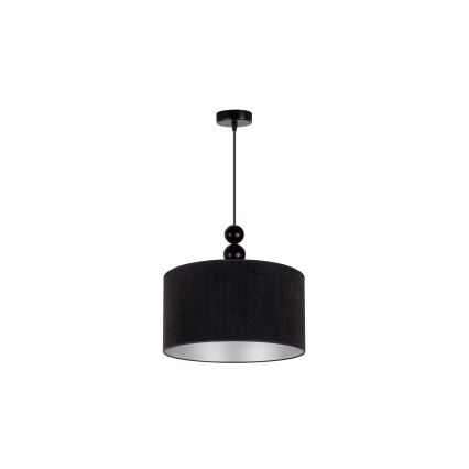 Duolla - Κρεμαστό φωτιστικό οροφής LYON 1xE27/15W/230V διάμετρος 40 cm μαύρο