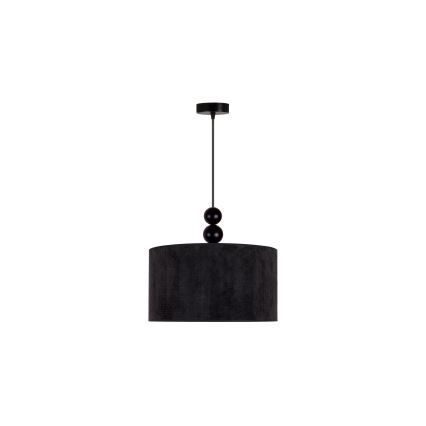 Duolla - Κρεμαστό φωτιστικό οροφής LYON 1xE27/15W/230V διάμετρος 40 cm μαύρο