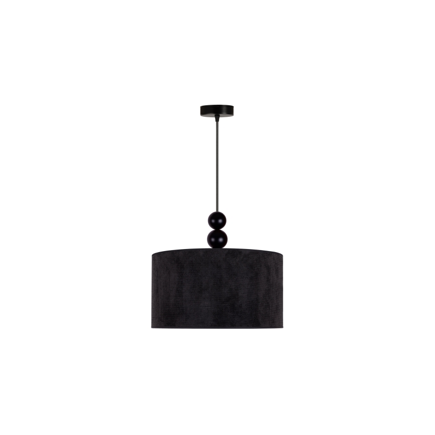 Duolla - Κρεμαστό φωτιστικό οροφής LYON 1xE27/15W/230V διάμετρος 40 cm μαύρο