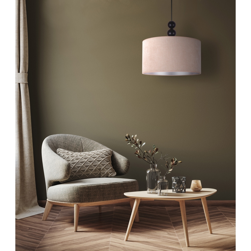 Duolla - Κρεμαστό φωτιστικό οροφής LYON 1xE27/15W/230V διάμετρος 40 cm μπεζ