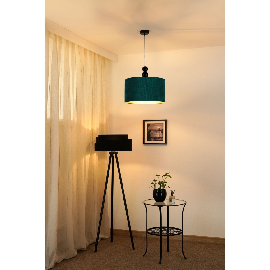 Duolla - Κρεμαστό φωτιστικό οροφής LYON 1xE27/15W/230V διάμετρος 40 cm πράσινο